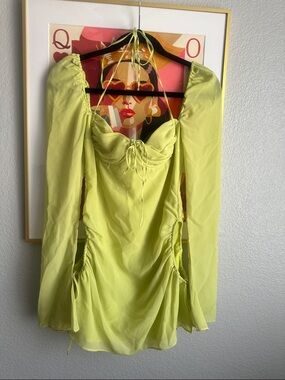 House of CB Lime Green Mini Dress